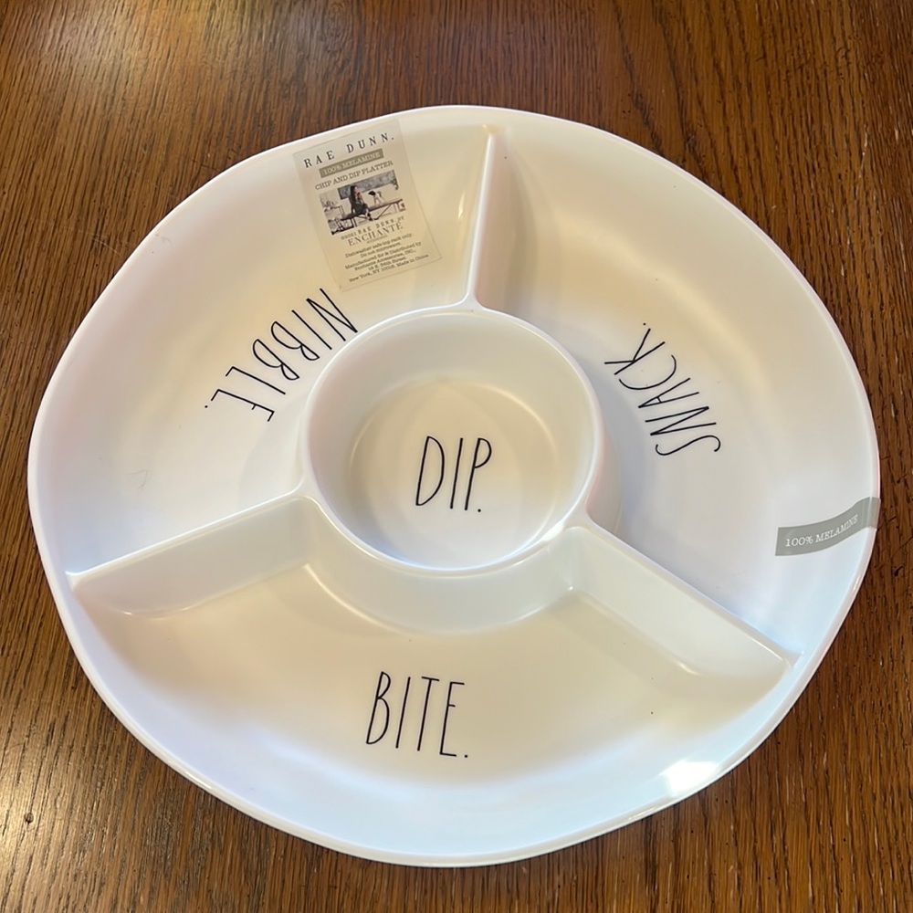 Rae Dunn Chip and Dip Platter
